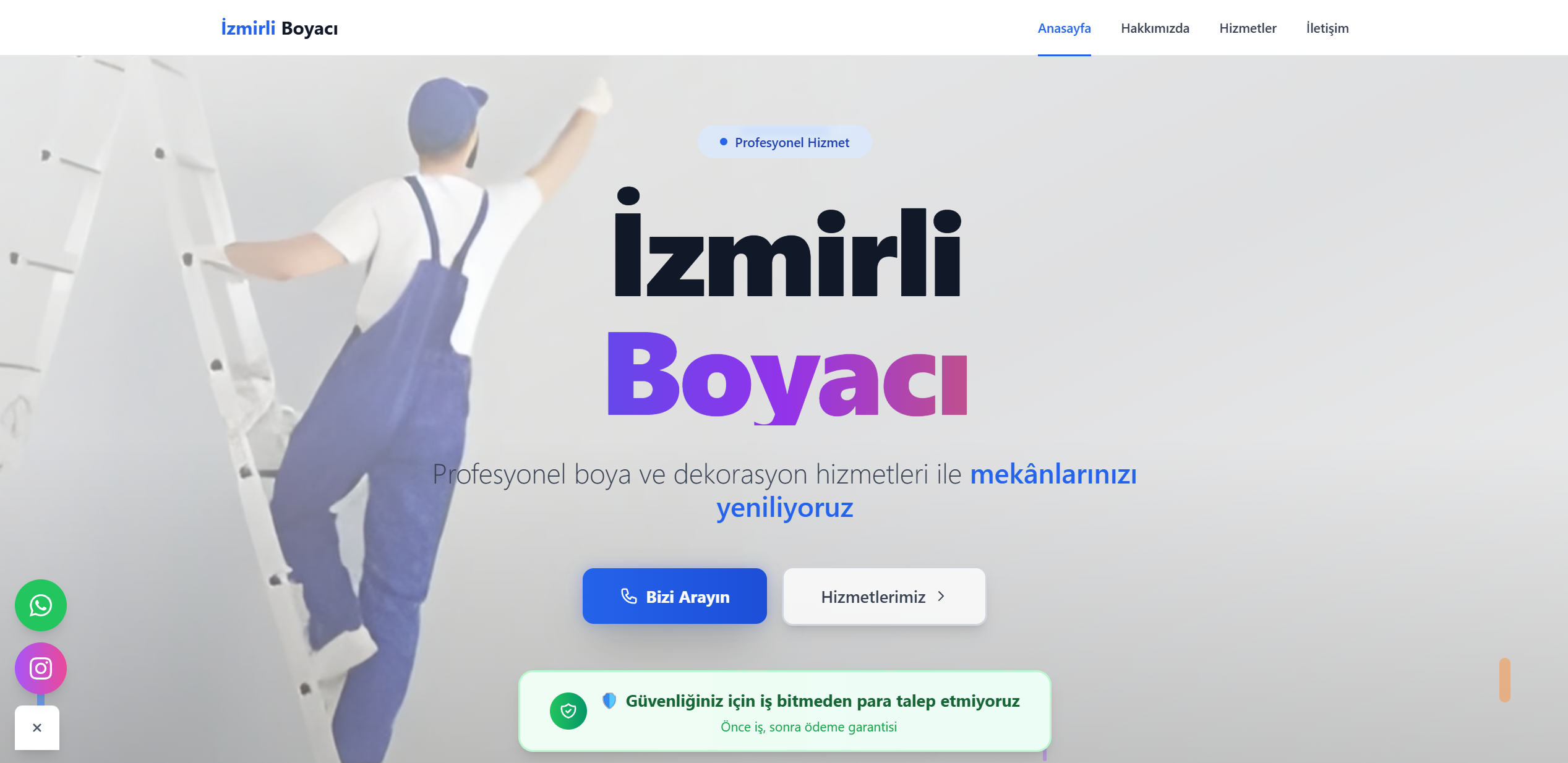 İzmirli Boyacı web projesi