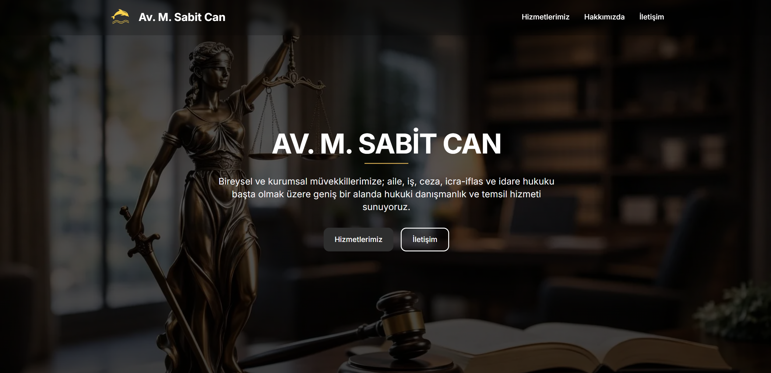 Av. M. Sabit Can web projesi